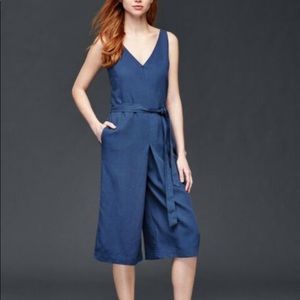 Gap Tencel linen culotte jumpsuit